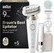 Braun Silk·épil 9 Flex SkinSpa 9-481 3D - Wet & Dry Epilator en Mini Trimmer