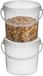 Cm Opslag emmer/box met deksel en handvat - 3x - transparant - 7.4 liter