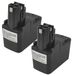 Vhbw 2x Batterie Compatible Avec Würth Ats 12 -p Outil Électrique (1500 mAh, NiMH, 12 V)