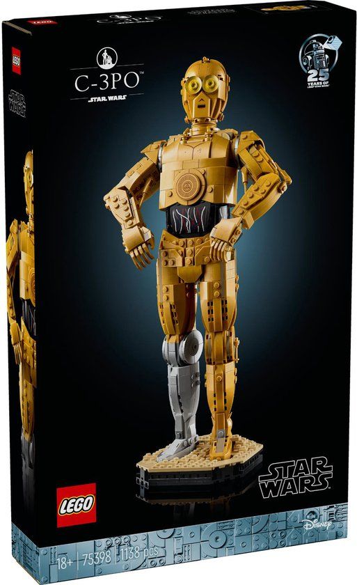 LEGO Star Wars C-3PO Droid Figuur 75398 - Bouwpakket voor Volwassenen