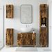 Maison Exclusive - Exclusive bathroom furniture set, comprising 4 pieces, in smoked oak wood effect, ARNHEM model