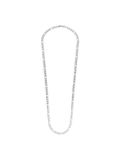 Lucardi Heren Stainless steel herenketting gourmetschakel - Ketting - Staal - Zilverkleurig - 60 cm