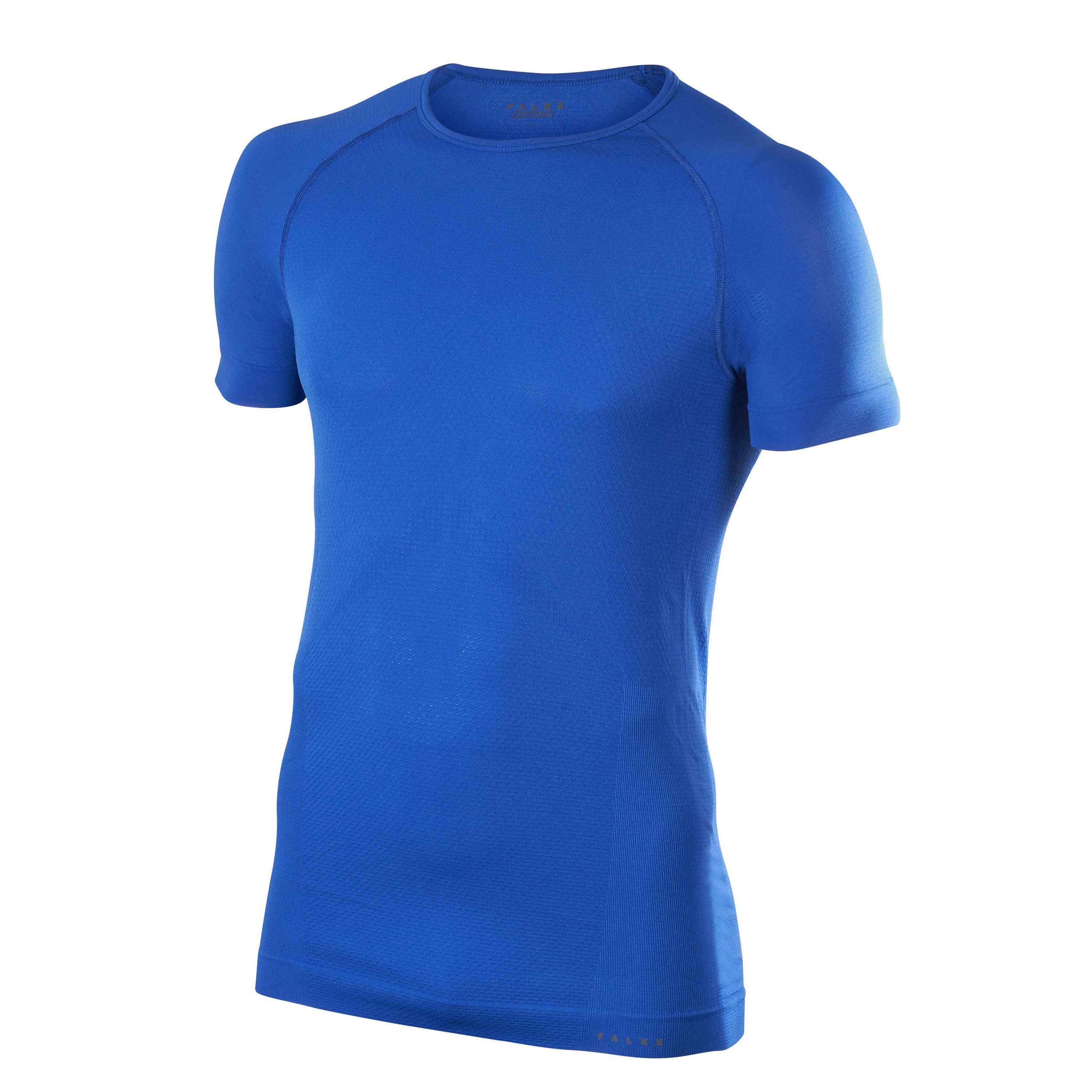 Falke Comfort Fit 33741 Shortsleeved T shirt Heren blauw maat XL