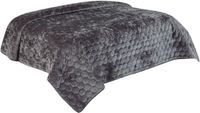 Unique Living Peggy - Bedsprei - Tweepersoons - 220x220 cm - Dark Grey