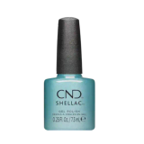 CND Shellac Sleeping Mask - Nr.487 - Turquoise Blauw met Glanseffect - Originele CND - Gellak - Nageldesign - Stille Luxe Collectie