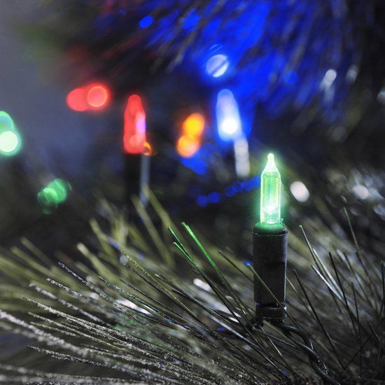 Konstsmide LED String Lights - Pizello - Multicolor - 40 LEDs - Green Cable - Outdoor Use