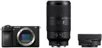 Sony Alpha A6700 systeemcamera Zwart + 16-50mm II + 70-350mm G