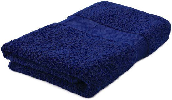 Arowell Badhanddoek Badlaken 140 x 70 cm - 500 Gram - Donkerblauw - 5 stuks