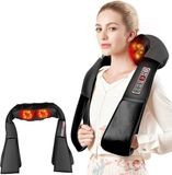 Merkloos Massagesjaal - Massage Sjaal - Schouder - Nek - Rug - Kneden - Infrarood - Verwarmt tot 45 graden - In Auto - Thuis- Werk - 50x40cm