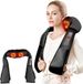 Merkloos Massagesjaal - Massage Sjaal - Schouder - Nek - Rug - Kneden - Infrarood - Verwarmt tot 45 graden - In Auto - Thuis- Werk - 50x40cm