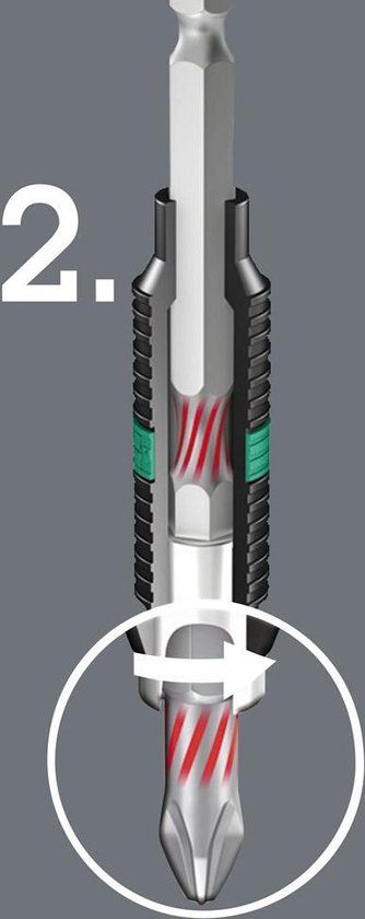 Wera 800/1 BDC Sleufschroeven Bits, 1.2 x 6.5 x 25 mm - 1 stuk(s)
