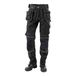 J.A.K. 150112088 Serie 1501 60% katoen / 40% polyester taillebroek met hangzakken, zwart, 50 R (35/32) maat