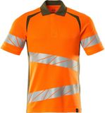 Mascot Accelerate Safe Poloshirt 19083-771 - hi-vis oranje/mosgroen - S