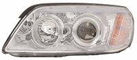 TarosTrade 37-0517-L-67817 elektrische koplamp chroom met motor links