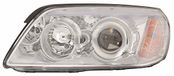 TarosTrade 37-0517-L-67817 elektrische koplamp chroom met motor links