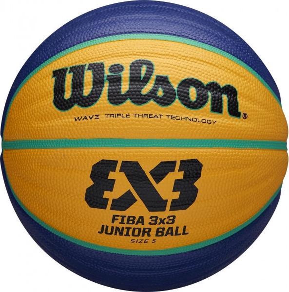 Wilson FIBA 3x3 Junior Replica Ball - geel/blauw - maat 5