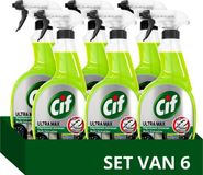 Cif Ultra Max - Ontvetter Spray - Citroen - 6 x 750ml - Voordeelverpakking