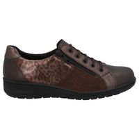 Solidus 27001 Wijdte H Brons Leer Nubuck Sleehak Casual Schoenen