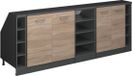 Vicco Rion Enfilade pour mur incliné – 210 cm Set de 5 corps de meuble 60 cm profondeur Sonoma
