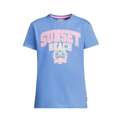 Orange Stars T-shirt blauw
