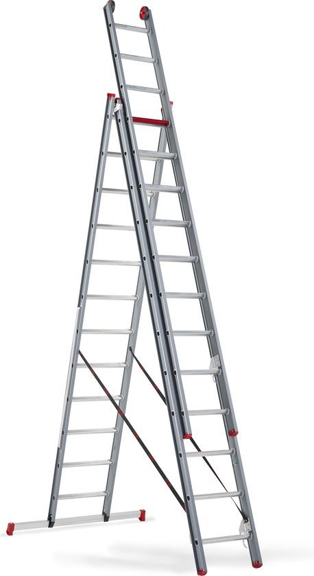 Altrex Atlantis 3-delige reformladder - 3x12 sporten - 8.50m werkhoogte