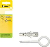 pgb-Europe SMART SMART-plug + schroefoog Ø 8x40 Epoxy wit | 4 st