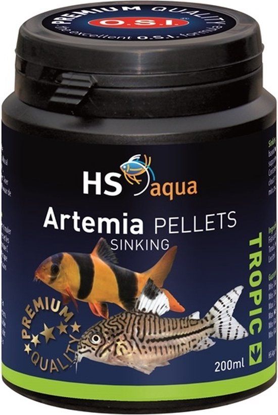 Smulders HS Aqua - Aanvullend Pelletvoer van Artemia voor Vissen (200 ml)