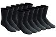 Dickies Heren multifunctionele Cushion Crew sokken, Zwart, Large