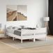 VidaXL Massief houten bed zonder matras, wit, 160x200 cm, van grenenhout