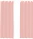 vidaXL Gordijnen voile met doorvoertules 2 stuks 140x300 cm roze