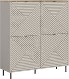 Xonox.Home Hoge kast Campus Kasjmier-imitatie B/H/D: 124x135x40 cm