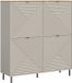 Xonox.Home Hoge kast Campus Kasjmier-imitatie B/H/D: 124x135x40 cm