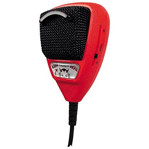 Astatic 302-10036 RD104E Road Devil versterkte 4-pins CB-microfoon, zwart