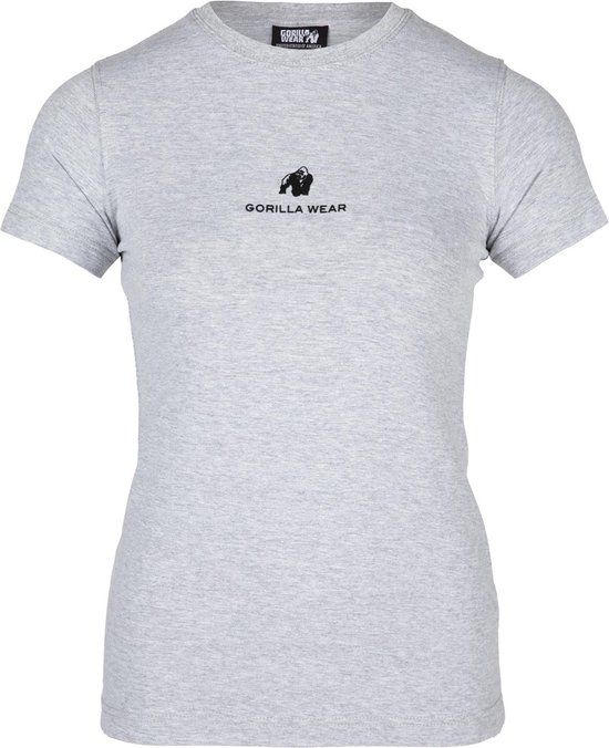 Gorilla Wear Estero T-Shirt - Grijs Gemeleerd - XS - Dames