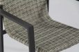 Lifestyle Garden Furniture Upton/Matara 220 cm dining tuinset 7-delig grijs-antraciet wicker 6 personen stapelbaar