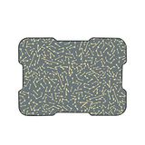 Bonamaison, Digitaal bedrukte muismat, antislip onderkant, voor kantoor en thuis, afmetingen: 22x18 cm