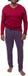 Mey Heren pyjama Graphic Stripes rood