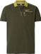 Jan Vanderstorm heren Poloshirt GISMUND - 68/70 - Olijfgroen - Katoen