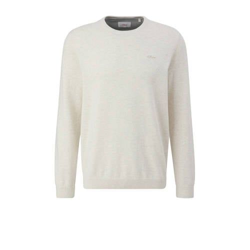 s.Oliver trui met logo ecru