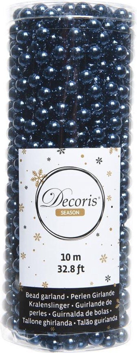 Decoris Kralenketting Plastic Nacht Blauw 0.8x1000cm