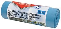 Office Products Vuilniszakken 120 l, 10 zakjes, kleur blauw