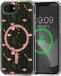 kwmobile Kristalheldere hardcase compatibel met Apple iPhone 17e / iPhone 16e Hoesje – compatibel met MagSafe – Acryl hoesje met TPU-rand – Zachte wilde bloemen design