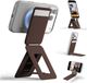 MOFT Tripod Wallet - Kaarthouder & Uitklapbare Standaard 20CM - Compatibel met MagSafe - MOVAS Vegan Leer - Magnetische Portemonnee 2 Pasjes - Bruin