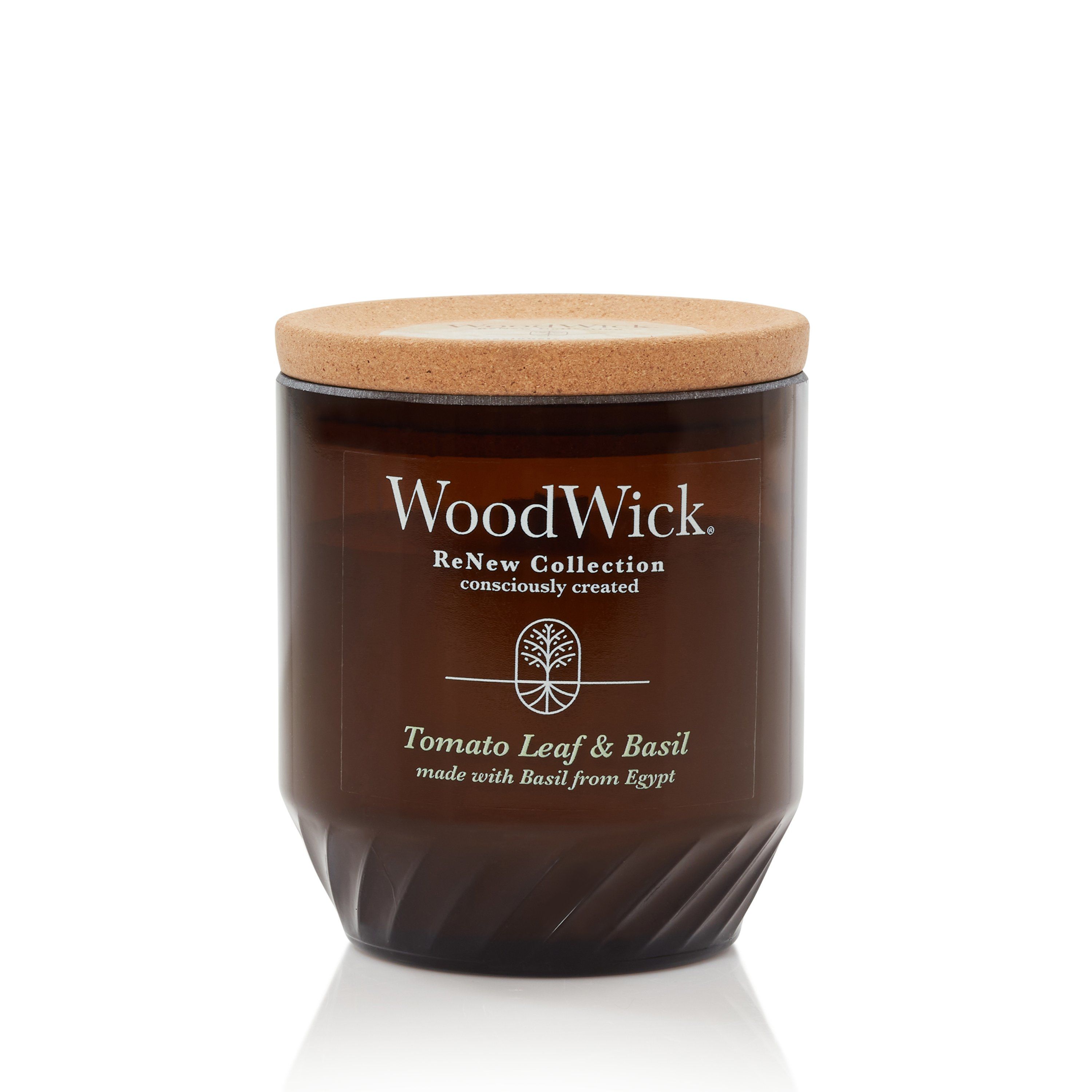 WoodWick Tomato Leaf & Basil Scented Candle - Brown