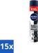 Nivea Men Deospray XXL Invisible Black & White Original Anti-Transpirant 200 ml Lot de 15 pièces