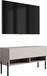 3xE living Meuble TV 100 cm, cachemire, pieds droits noirs
