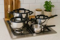 COSY & TRENDY CASCADE Inox Set de cuisine, 7 pièces, Convient à toutes les sources de chaleur, Induction comprise