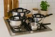 COSY & TRENDY CASCADE Inox Set de cuisine, 7 pièces, Convient à toutes les sources de chaleur, Induction comprise