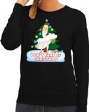 Bellatio Decorations Shoppartners Bv Foute kersttrui / sweater zwart - Marilyn Monroe - Dont Fart at Christmas M