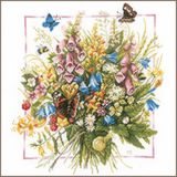 Lanarte Borduurpakket - Zomerboeket - 36 x 38cm